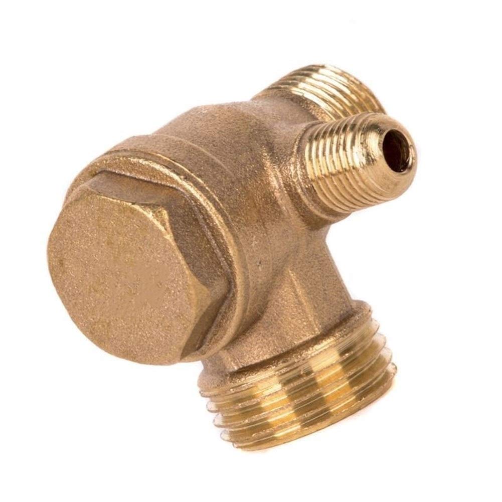 Check Valves 3 Port Brass Male Threaded Valve Connector Tool for Air Compressor Prevent Water Backflow