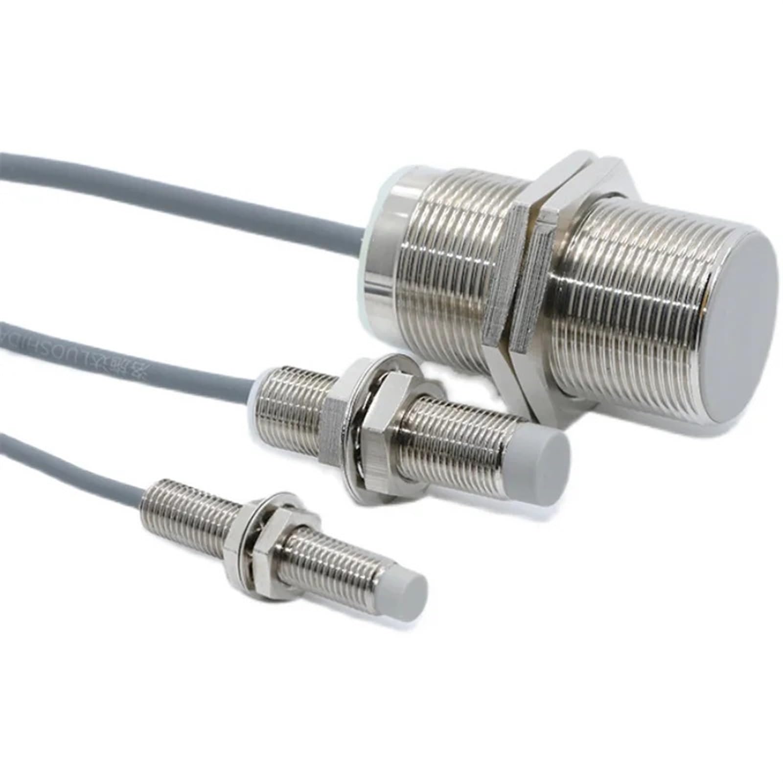 1 Uds interruptor de Sensor inductivo M18 con rosca sin rosca NPN PNP 3 cables interruptores de proximidad NO NC 5mm 8mm 12mm 16mm 20mm(M18 Flat Head,NPN NC,Detect Distance 5mm)