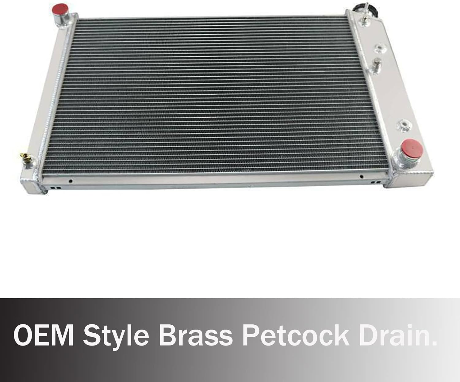 4 Row Core Radiator for 1972-86 Chevy GMC C/K Series Pickup Suburban/71-75 Bel Air/1972-88 Cutlass,Supreme,LeSabre LeMans More Models/1973-1977 Malibu,1971-1979 Impala Aluminum Radiator