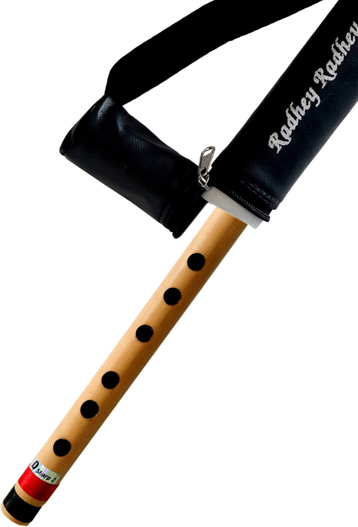Flautas combinadas musicales D Sharp de 6 agujeros (16 pulgadas) y base DD (24 pulgadas) de bambú con bolsa de transporte gratis