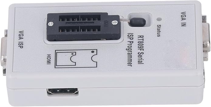RT809F Multifunctional ISP Programmer, Read Write Flash Programmer SPI FLASH, EEPROM, NOR FLASH, Easy Use, Portable, Compatible, with Universal Adapter for Reduced Cost