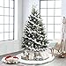 Aytai Christmas Tree Skirt 48 Inch White Faux Fur Christmas Tree Skirt Luxury Tree Skirts for Holiday Christmas Decorations