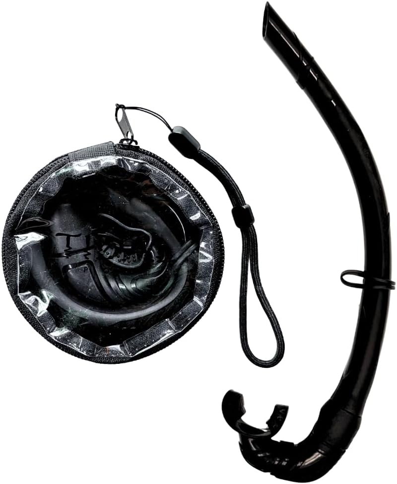 Pro Shot Tidal Roll-up Snorkel for Freediving, Scuba Diving, and Snorkeling