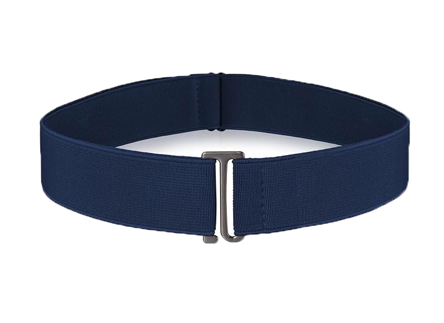 Lookka Women's Navy Blue Invisible Belts,Adjustable Elastic Belt Invisible Stretch Belt,No Show Waist Belt With Flat Buckle,For Jeans Trousers Dresses.(