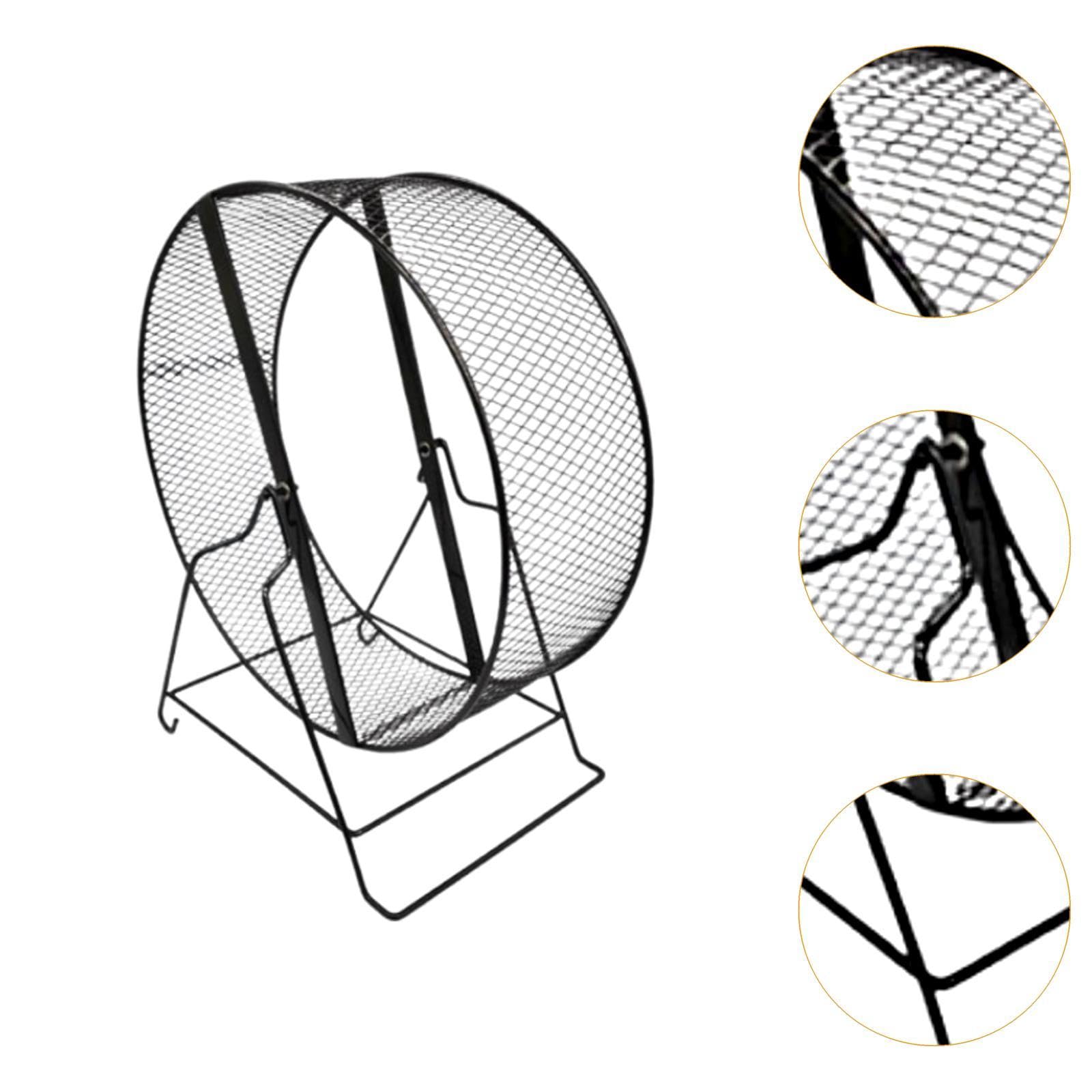 Rueda para Hámster, Rueda para Correr Estable con Soporte para Cobayas, Rueda Silenciosa para Ardillas, Jerbos, Ratones, Mantenimiento de Hámst, 26cm