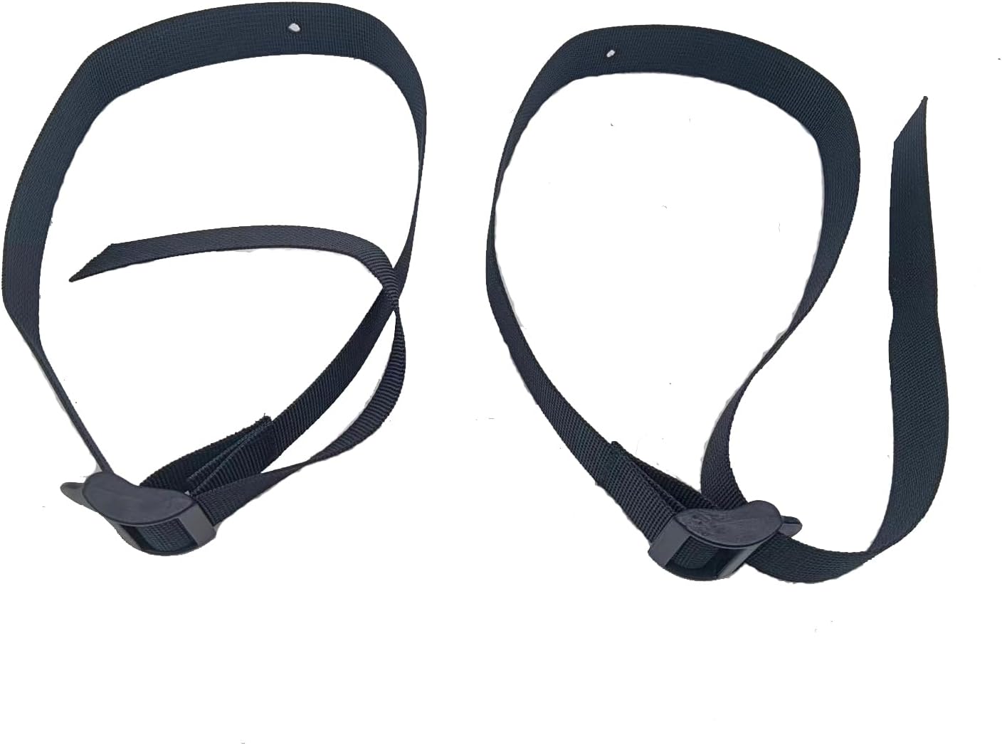 Concept 2 Rower Accessories Foot Pedal Fixed Straps Workout Machine Parts Sunny Health Replacement Cable Multi Function Adjustable Nylon Bicycle Binding Elliptical Treadlife Fitness （2pcs Black）