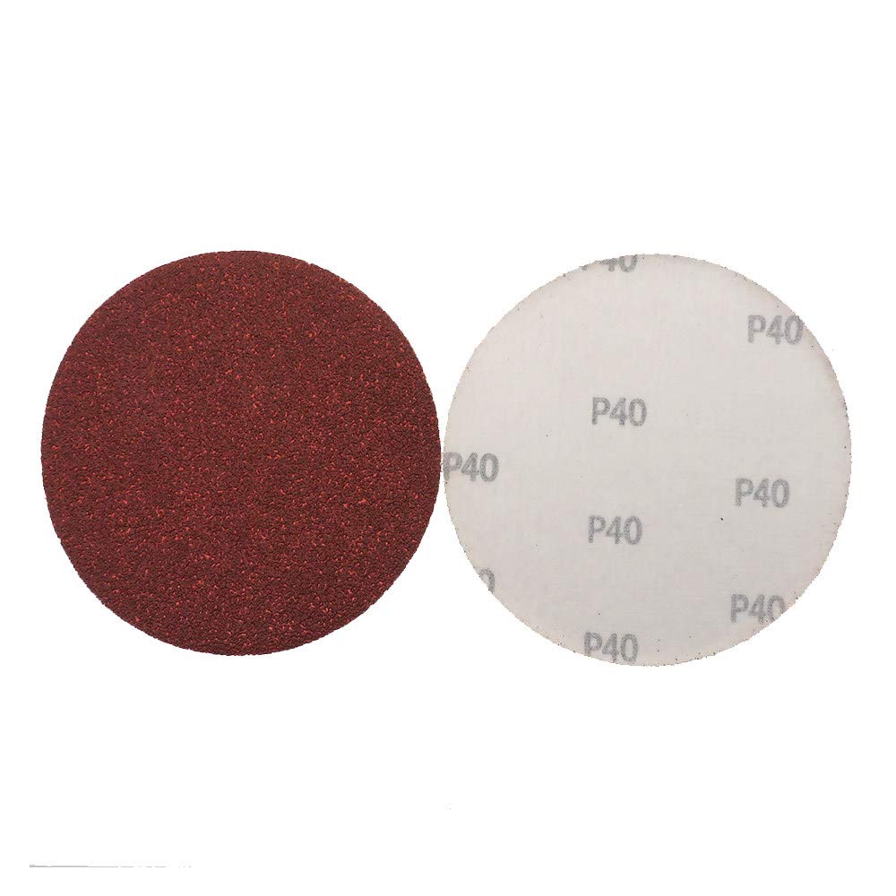 Discos de lijado de 150 mm Lijadora de discos de lija con gancho y bucle de 6 pulgadas Almohadillas de pulido abrasivas Grano 40-2000 para pintura de metal de madera Auto, 40,50PCS