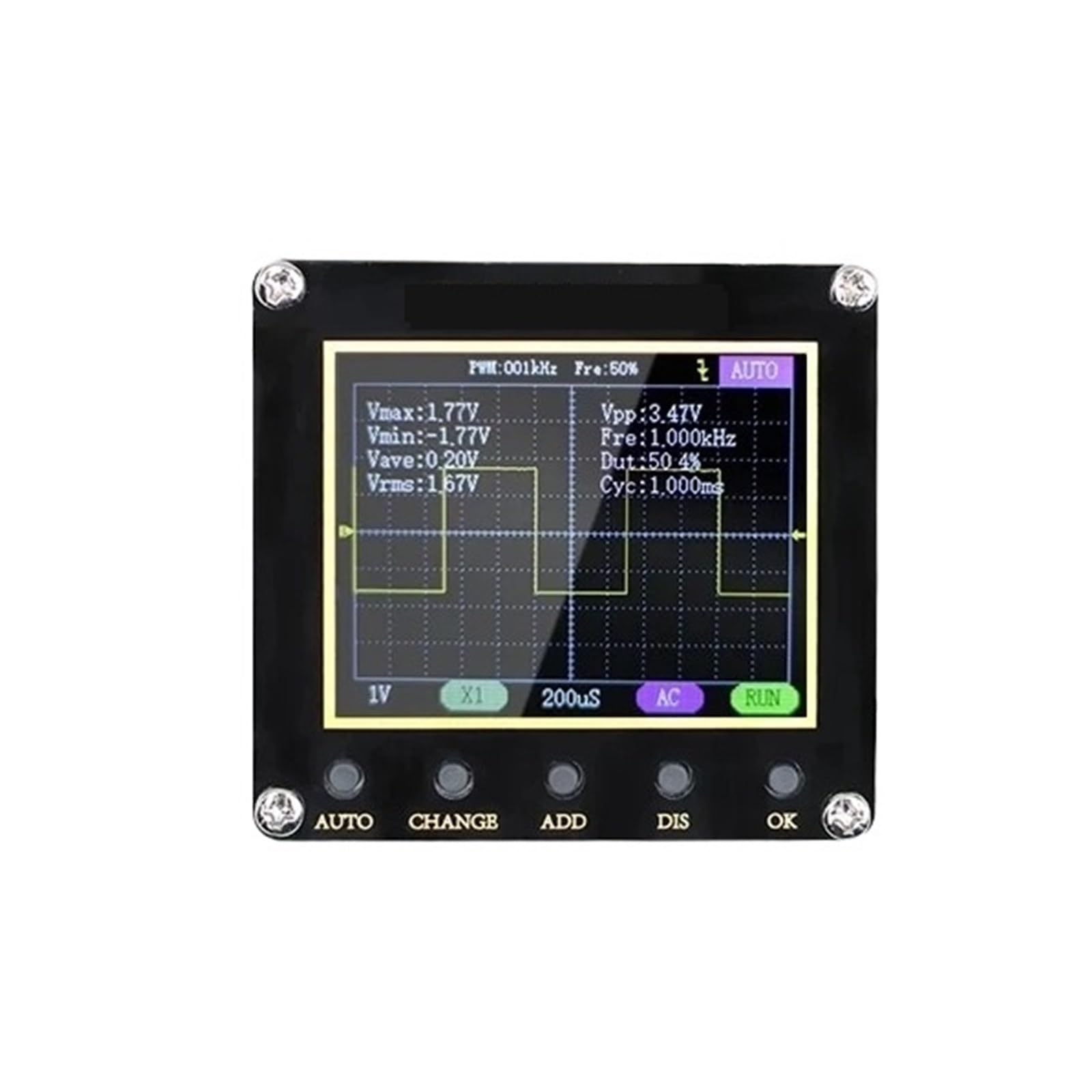 Spectrum Analyzer, 138pro ręczny przenośny oscyloskop cyfrowy 2,4 cala wielofunkcyjny oscyloskop cyfrowy analizator stanów logicznych z jednym przyciskiem