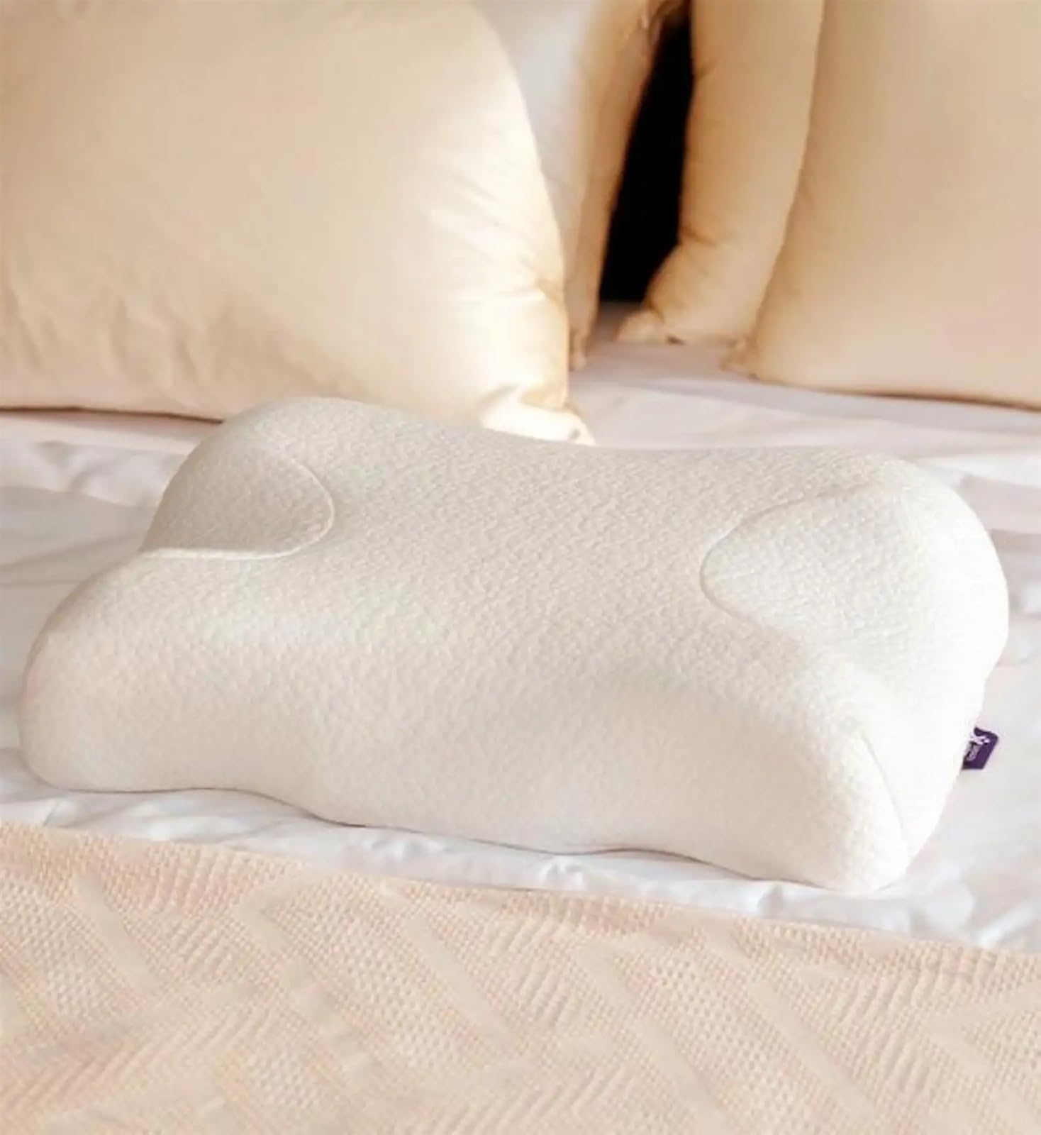 Almohada viscoelastica Almohada De Espuma Viscoelástica Belleza Antiarrugas, Antienvejecimiento, Ortopédica, Cojín for El Cuello for Dormir, Cómodo for La Espalda Y Los Costados para Cuello