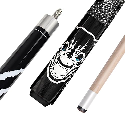 Miniatura 9 de Taco de billar de 58 pulgadas, 2 piezas para adultos, palos de mesa de billar de 18192021 onzas, palo de lino irlandés para taco de piscina, taco de