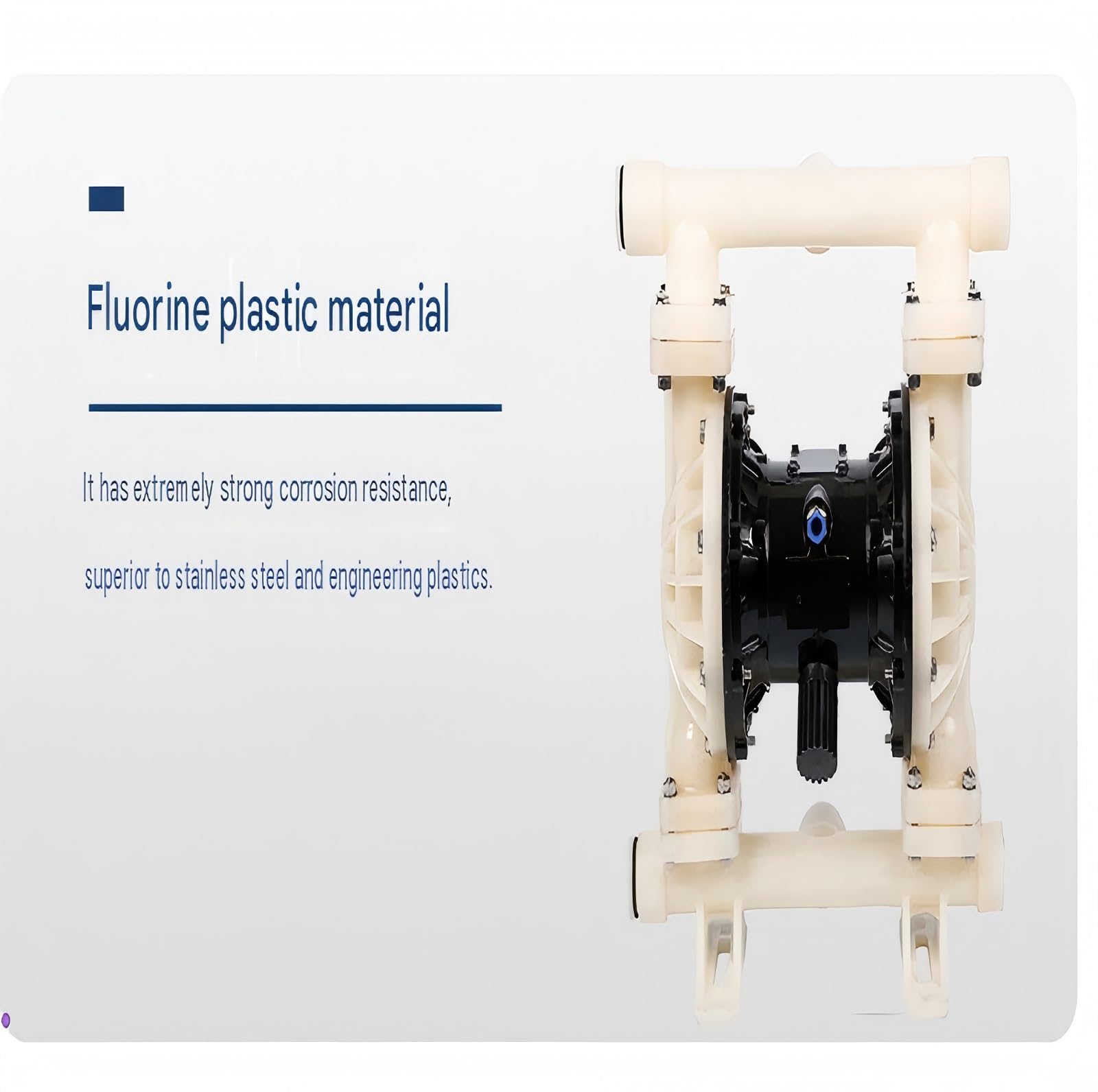 Pompa di trasferimento industriale a membrana in plastica + gomma QBY-40 per i giardini degli yacht