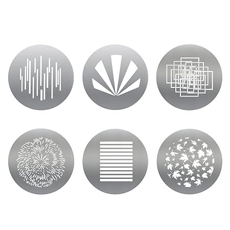 Soonphp 6pcs/Set Round GOBO Kit,2.6