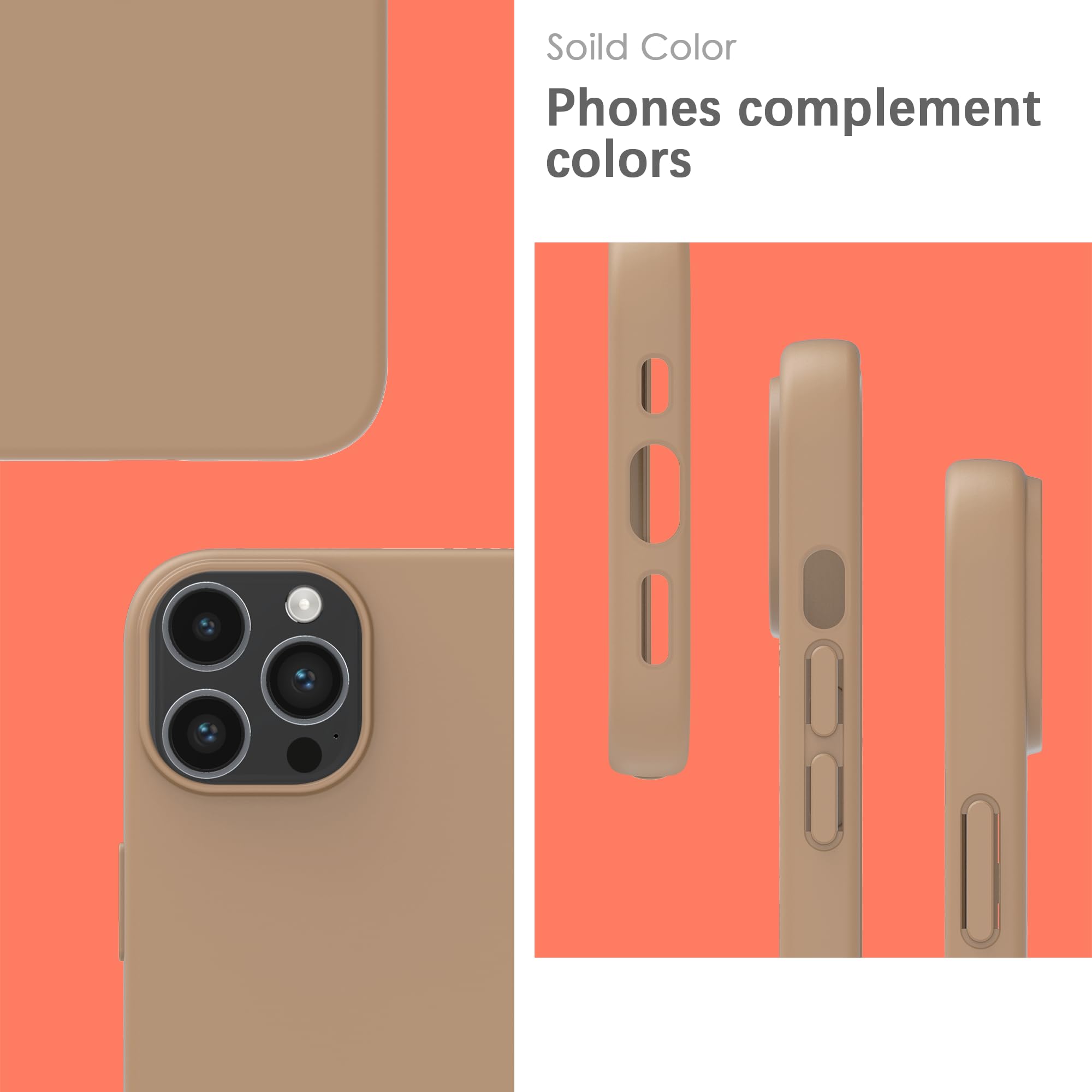 YATWIN Silicone Case for iPhone 14 Pro, Soft-Touch, Shockproof, DustProof - Image 3