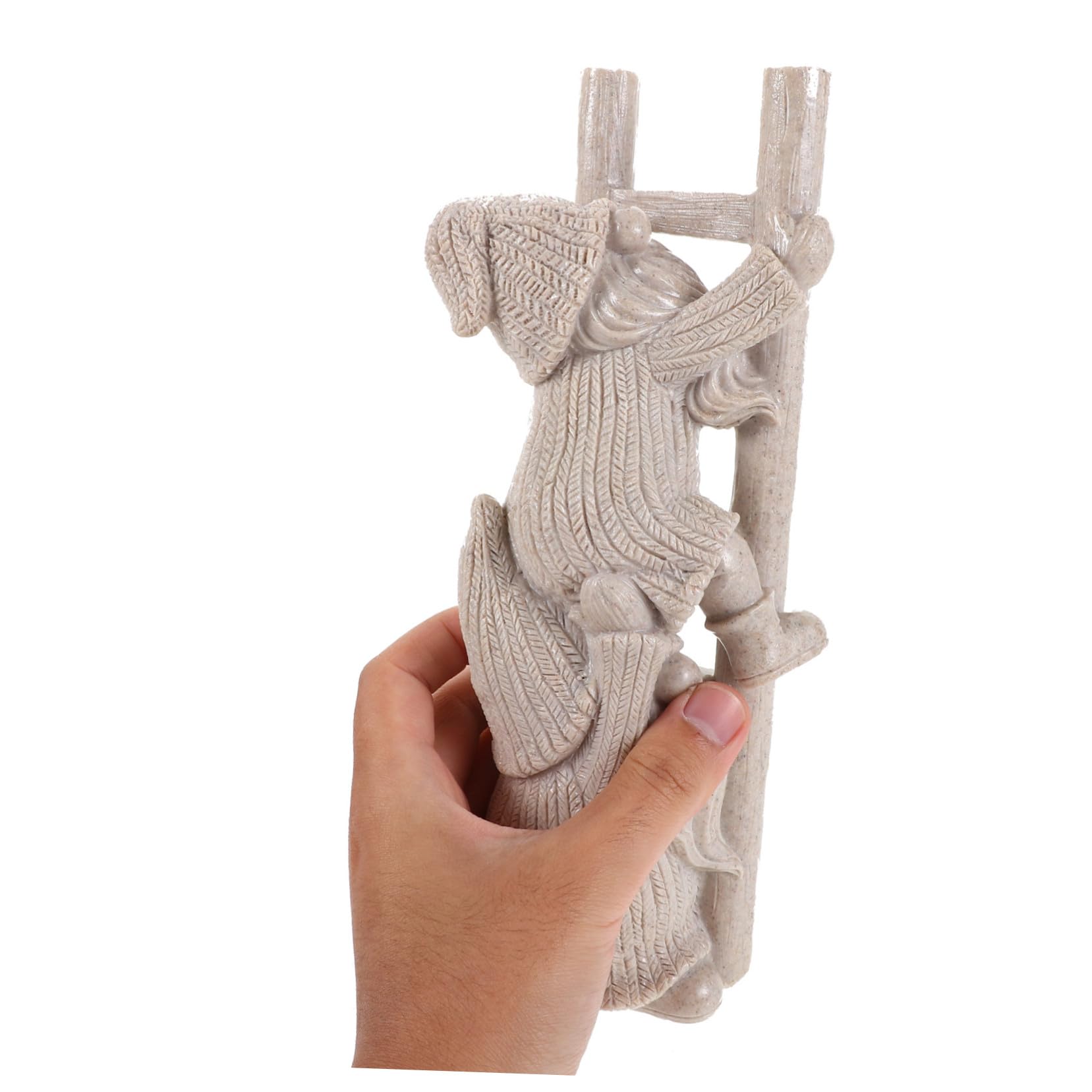 SOIMISS Sculpture Murale Homme Grimpant Figurine Résine Ornement De Poupée GNOME Statue De GNOME Grimpant pour Patio Statue Résine à Échelle De Jardin