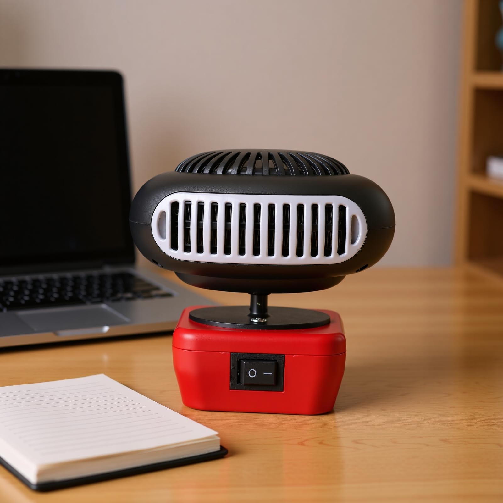 Luocute Battery Powered Heater, 200W 2 Gears 360 Degree Rotation Rechargeable Battery Powered Space Heater Cordless with 2 USB Output Ports for Camping Indoor Car Defroster — view 7