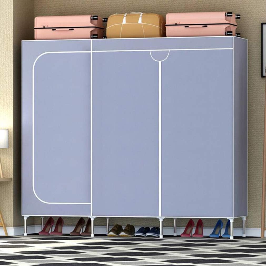Cloth Wardrobe Clothes Closet, Portable Closet Wardrobe Storage Closet Standing Closet Fabric Cabinet Portable Wardrobe,B_172X45X170CM