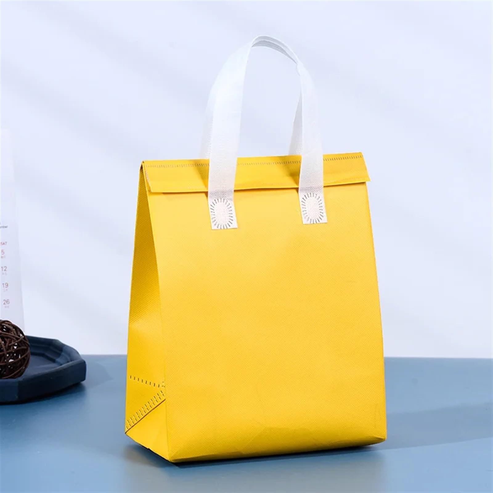 Bolsa IsotéRmica Para Comida 10 bolsas de almuerzo con aislamiento no tejido, portátiles, de tela, for guardar alimentos y bebidas, for mantener el calor y el frío, reutilizables Termica Porta Aliment