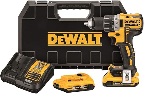 Dewalt DCD791D2 Kit de destornillador compacto sin escobillas 20 V máx XR iones de litio 05 20 Ah
