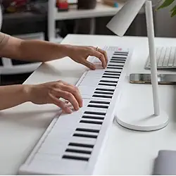 Piano Dobrável De 61 Teclas, Teclado Elétrico Portátil Com Teclas De Tamanho Completo, Gravação, Reprodução, Para Iniciantes, Estudantes, Profissionais