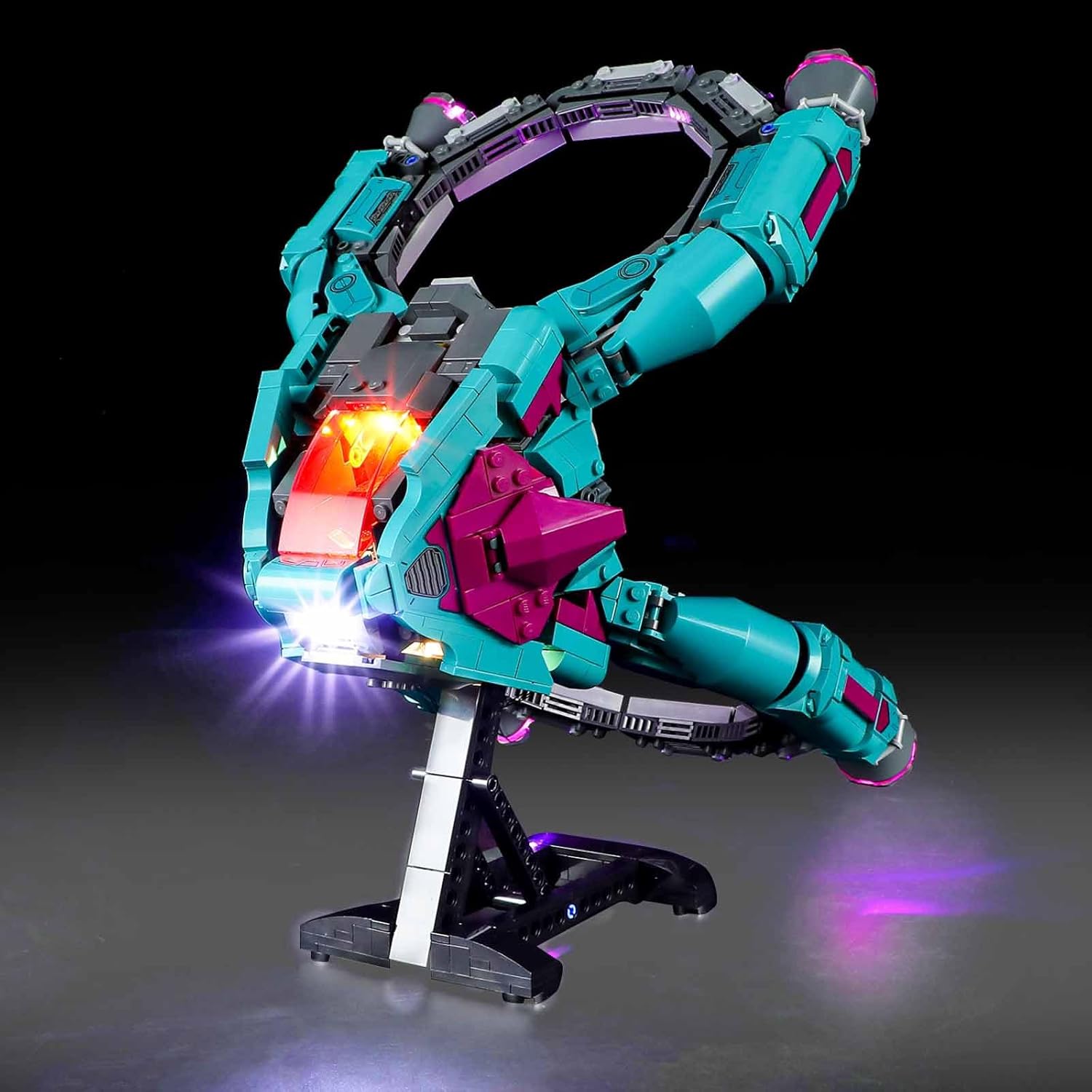 LED Light Kit for Lego 76327 Iron Man MK4 Bust, Compatible with Lego 76327 Building Blocks Model(Not Include Blocks Set)