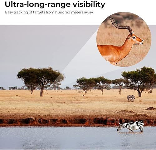 Miniatura 5 de K&F Concept Monoculares HD de 12 x 50, telescopio monoculares para adultos con prisma BAK4 y lente FMC, alcance monocular impermeable con doble