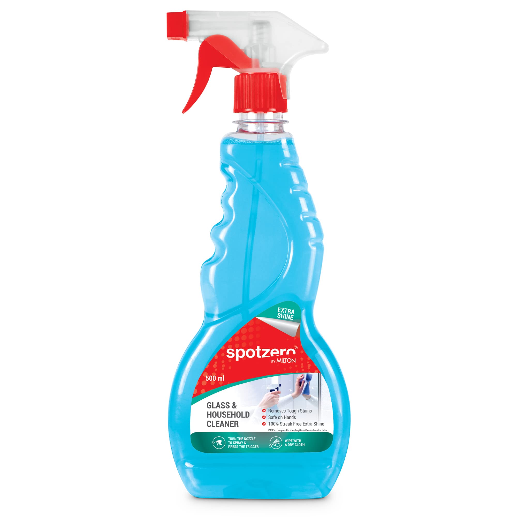 Spotzero By Milton Glass Cleaner, 500 ml | Remove tough Stains | Safe on Hands | Liquid Spray (B0B4G62SYD) Amazon Price History, Amazon Price Tracker