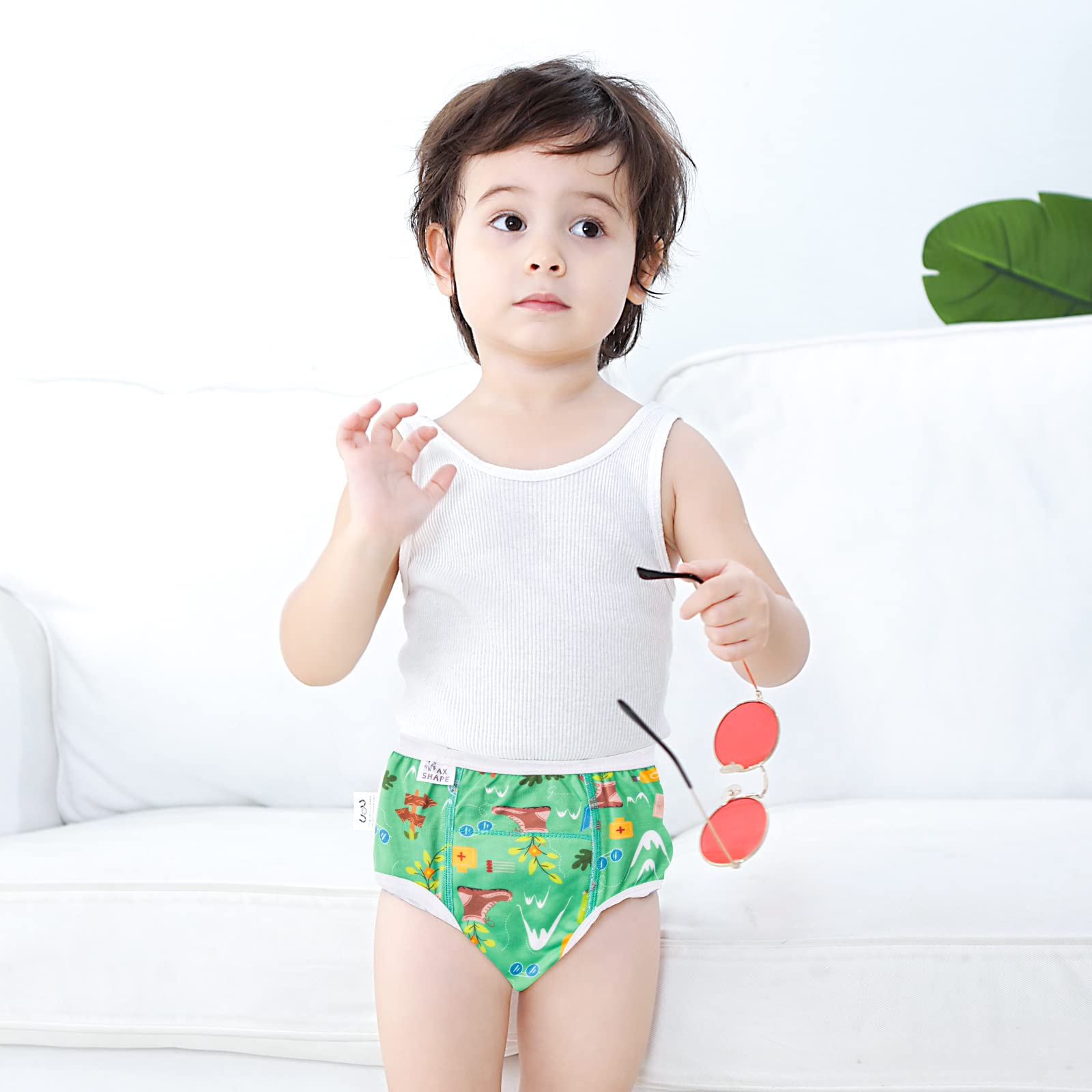 Culotte Apprentissage Propreté Garcon, Culotte d Apprentissage Enfant, Paquet de 7, Culotte d'apprentissage de la propreté pour bébé