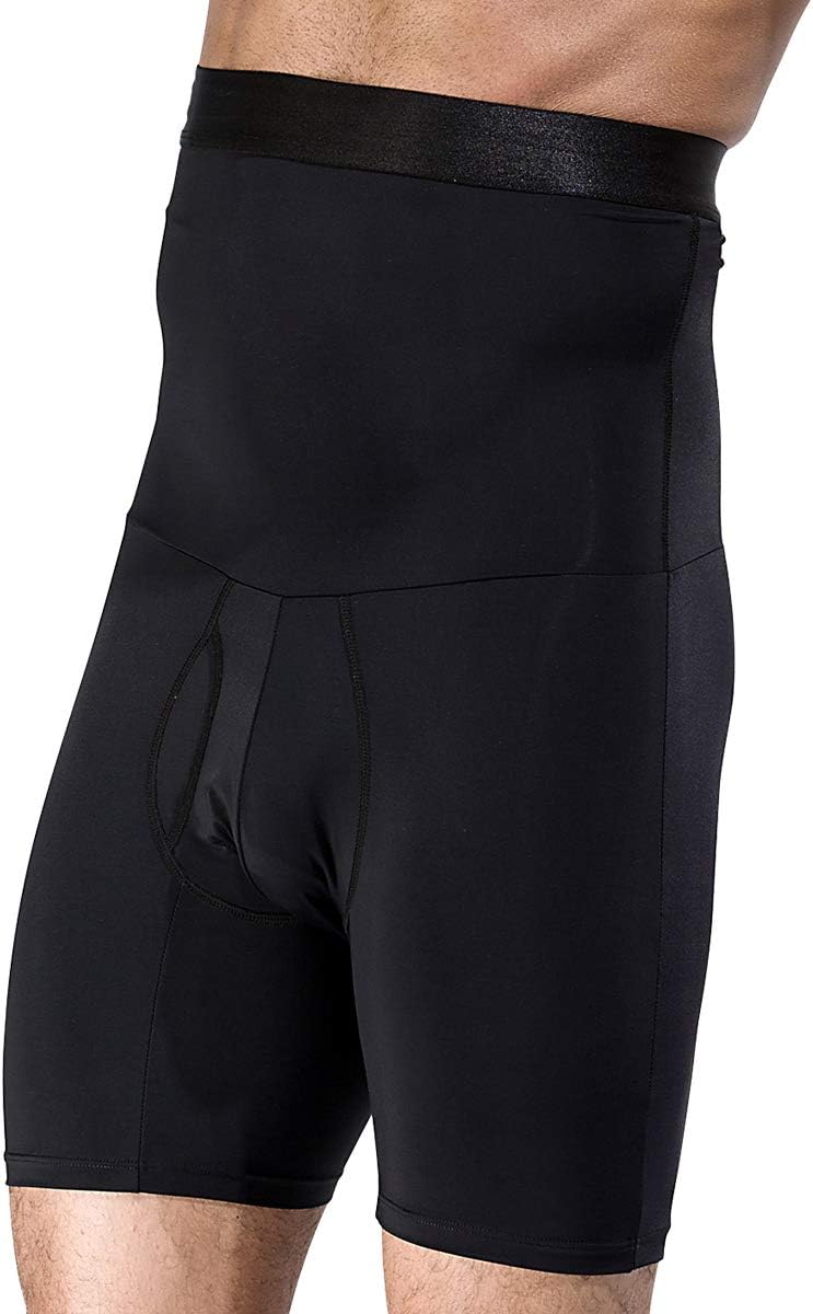 Men's Shapewear High Waist Tummy Abdomen Leg Control Shorts Slimming Body Shaper Underwear Boxer Brief