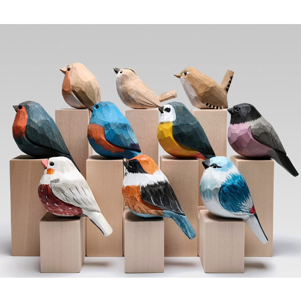 Amazon.co.jp: 鳥のオブジェ ハンドメイド 鳥のオーナメント