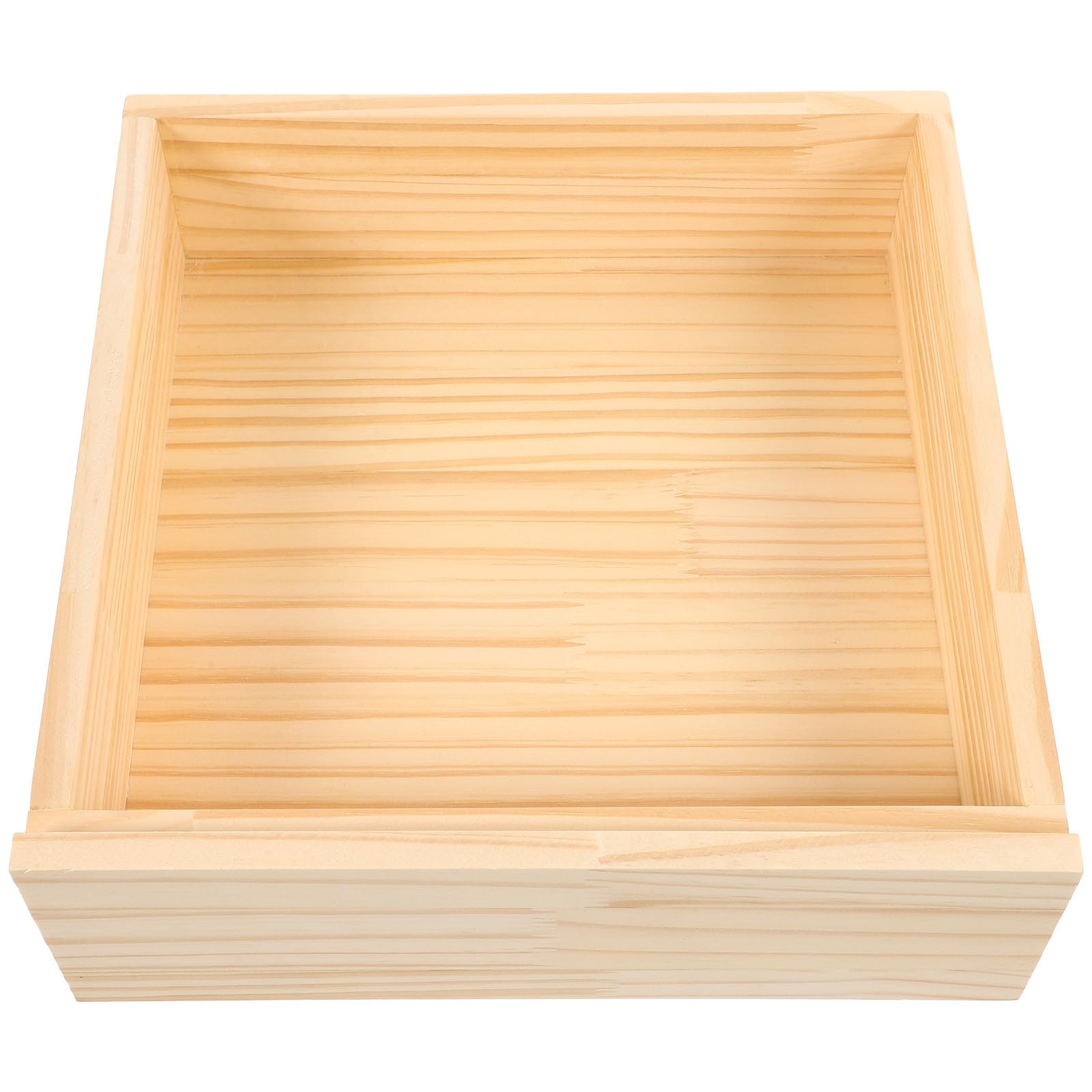 Cassetto in Legno Grezzo per Mobili, Finitura Fai da Beige