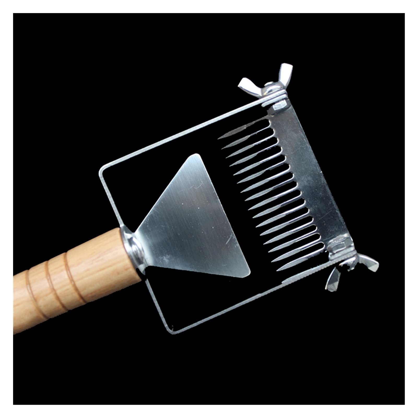 Imkerei-Handschuhe, 5 Stück, Honiggabel, Entdeckelungsmesser, Honigwerkzeuge, Schaber, Imkergabel, Bienenholzgriff, Bienenzuchtausrüstung für Bienenwerkzeuge
