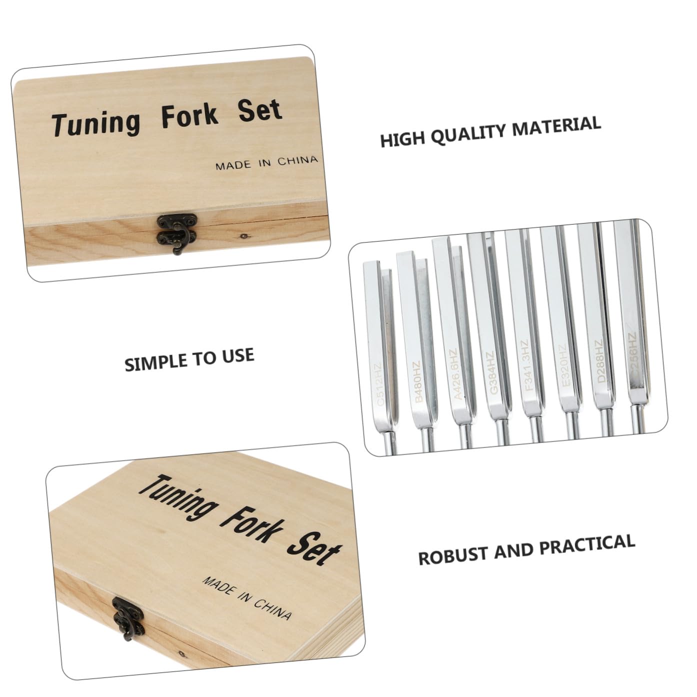 UPKOCH 1 Set Diapason Professionale per Strumenti Musicali Utensile Intonazione per Violino Violoncello e Chitarra Facile da Usare e Resistente