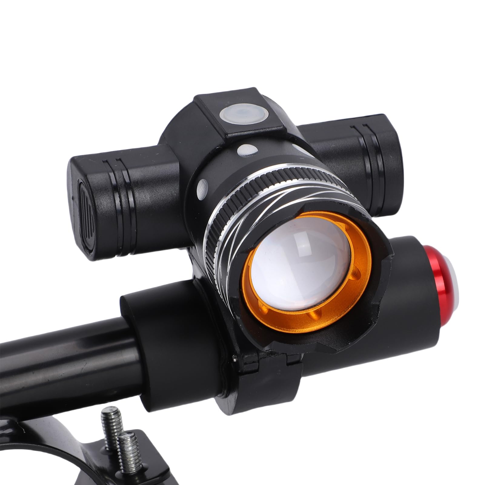 Generic Wytrzymała Lampka Przednia do Skutera ze Stopu Aluminium, Akumulatorowa Lampa Przednia do Roweru, Przeznaczona Aktywności na świeżym Powietrzu