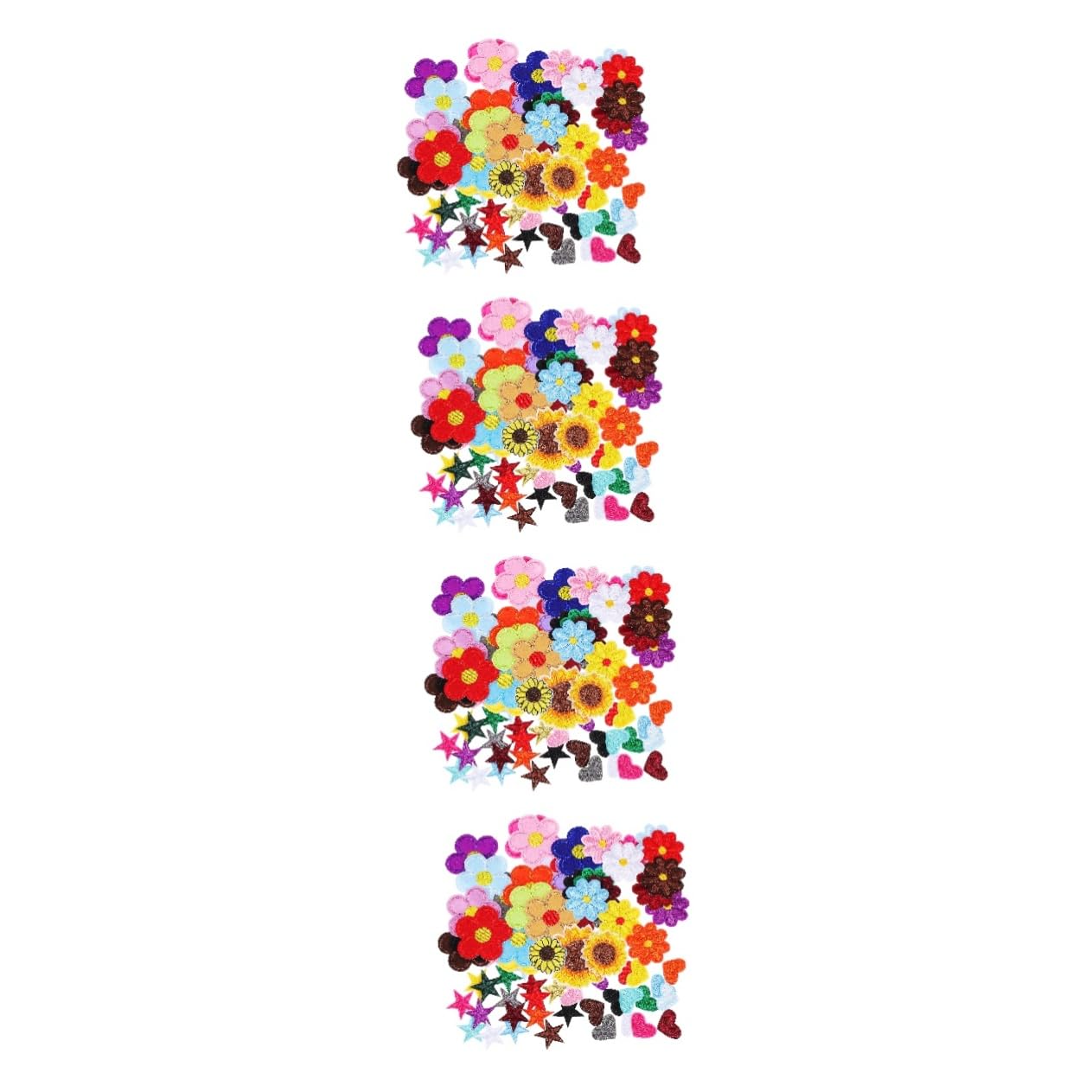 Operitacx 284stücke Teiliges Bunter Blumen-patches Zum Aufbügeln Einzigartige Applikationen Für Kleidung Hüte Taschen Und Mehr Haltbare Gestickte Designs Für Kreative -reparaturen