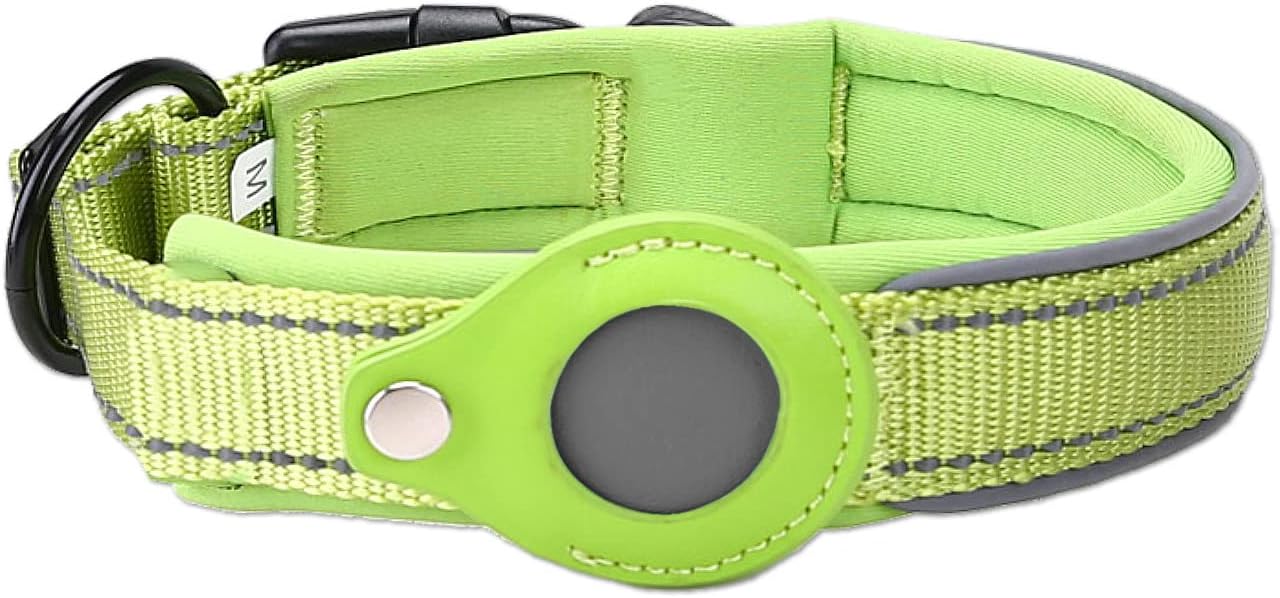 Reflective AirTag Dog Collar, RESTY Padded Apple Air Tag