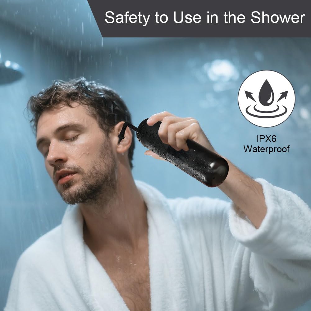 Ohrenschmalz Entferner, Elektrischer Ohrenreiniger, Ohrreiniger mit 6 Düsen und 4 Druckmodi, IPX6 wasserdicht, USB-aufladbar, Ohrendusche Ear Cleaner für Erwachsene Kinde