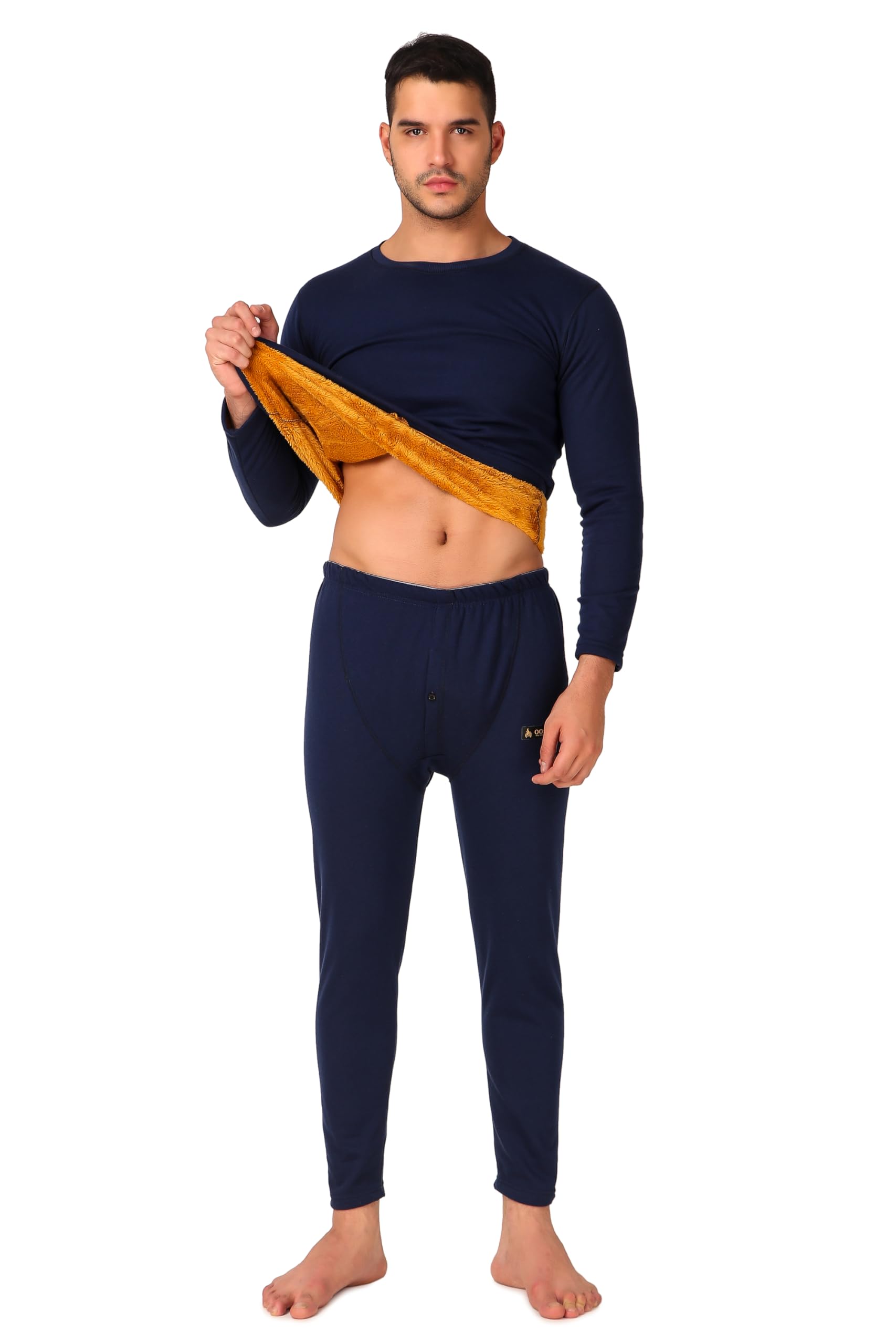 tfaooshin | Mens | Thermal Set (Top and Bottom) | Russian Fleece Inside | Round Neck | Full Sleeves |-picture-33