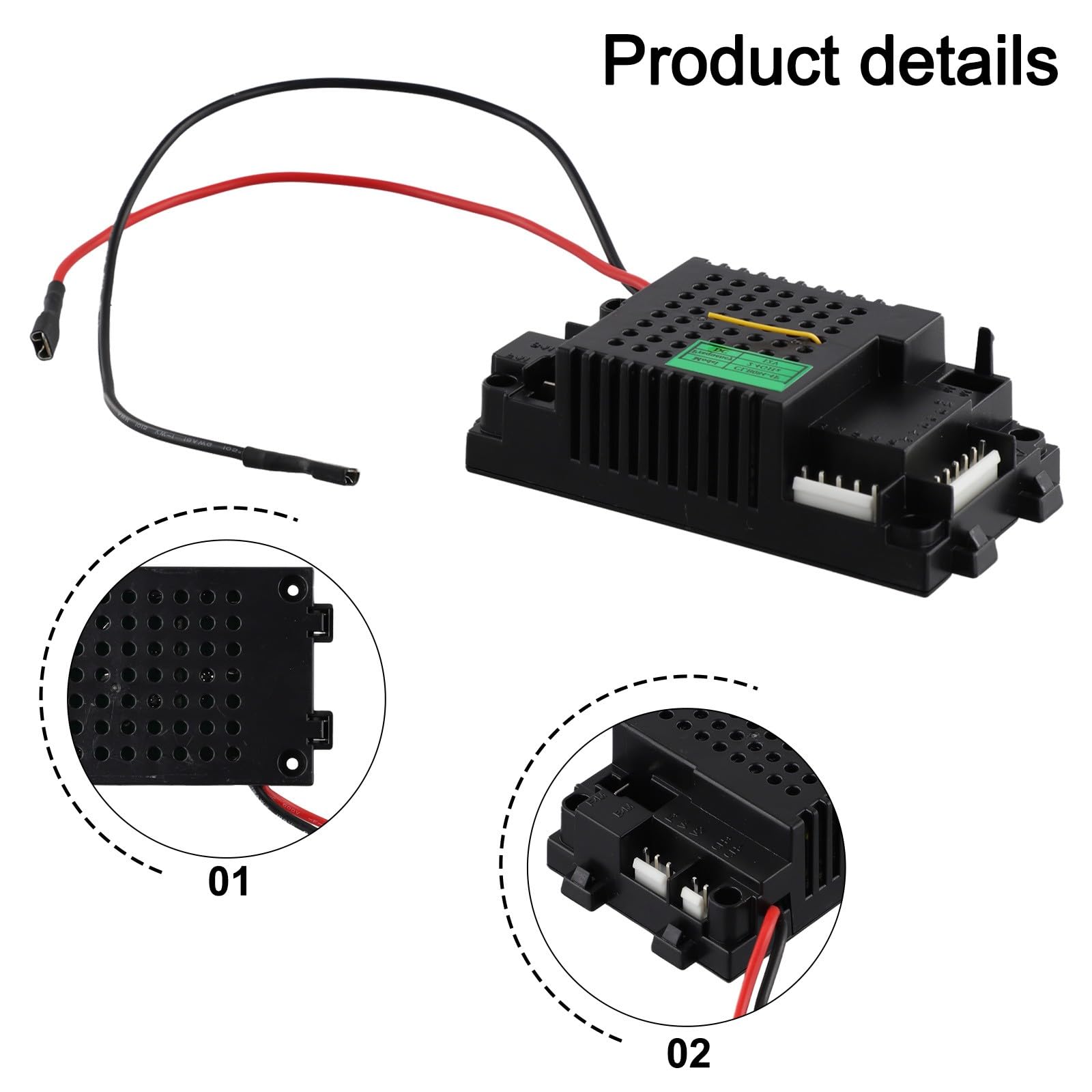 CLB084 Moduł pilota zdalnego sterowania dla dzieci, 12 V, 6 V, kompatybilny z CLB084-4D CLB084-4F CLB084-1C do części zamiennych do pojazdów elektrycznych dla dzieci (CLB084-4D 12V)