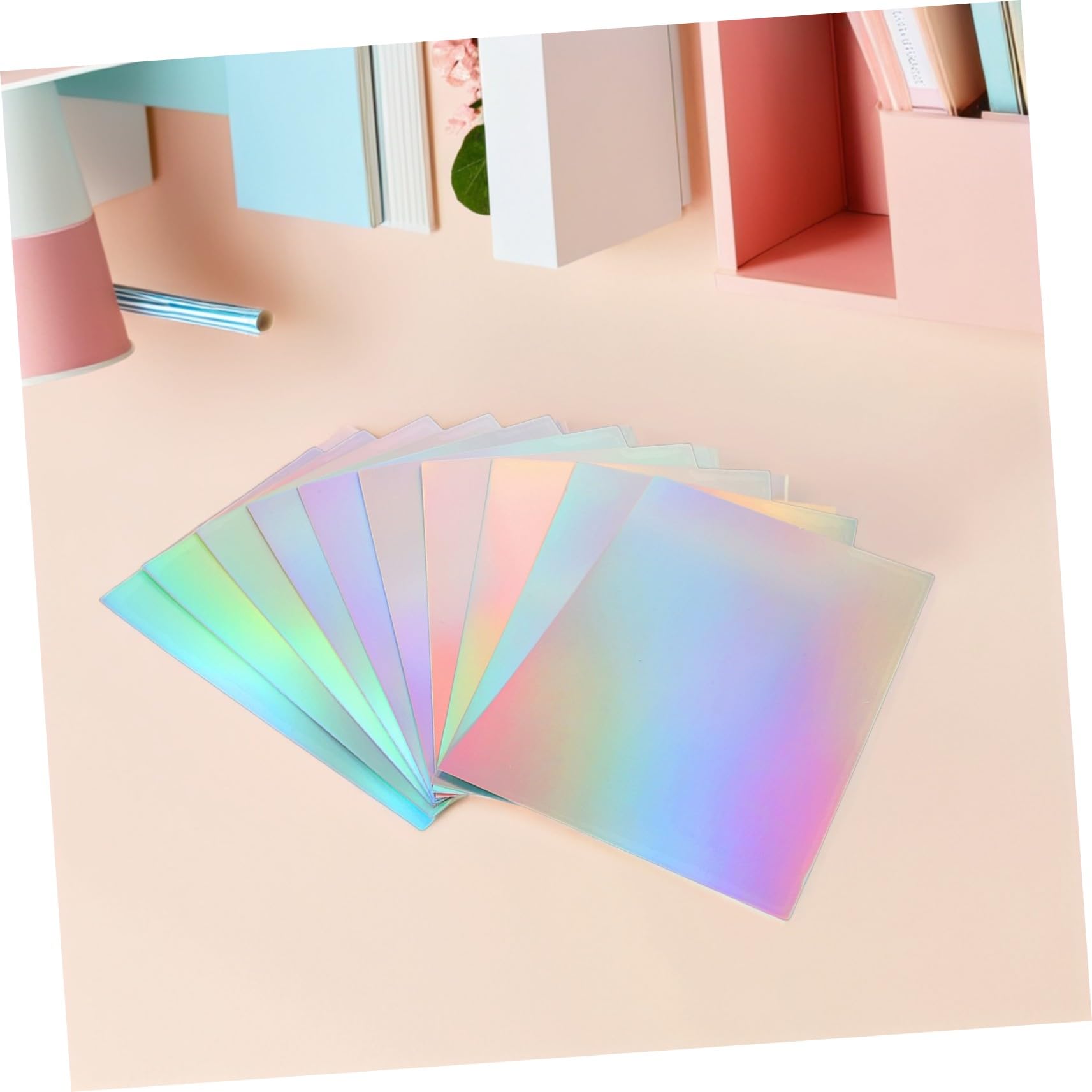 60 Szt. Metaliczny Holograficzny Karton Lustrzany Do DIY Rzemiosła Dla Chłopiec Dziewczynka Świąteczne Projekty Scrapbook