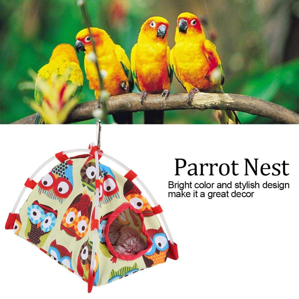 Parkietenbed, Conure broedbed, pluche vogelkooi, hangmat, knuffelhut