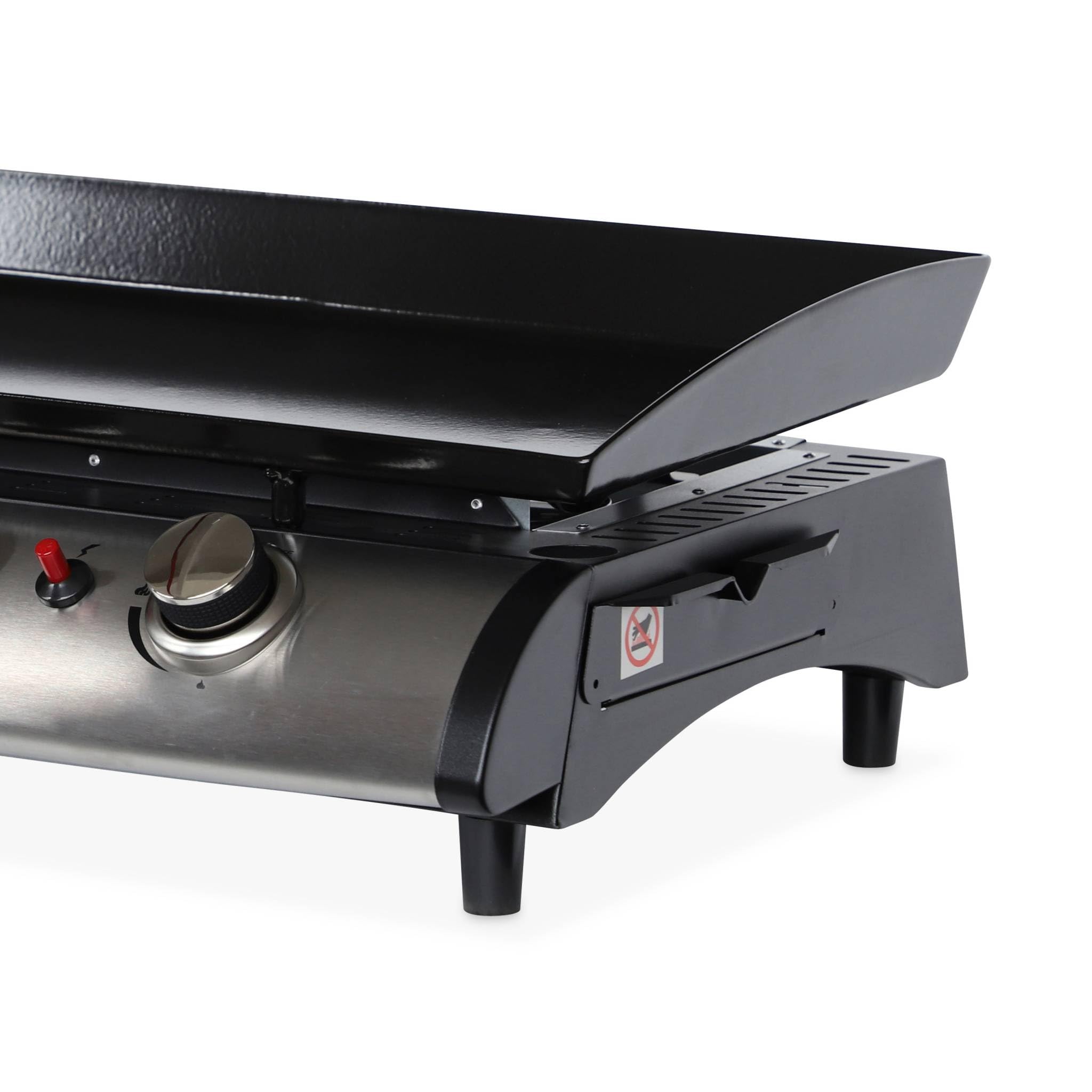 Alice's Garden Porthos 4 brûleurs Plancha au gaz 10 KW Barbecue extérieur INOX