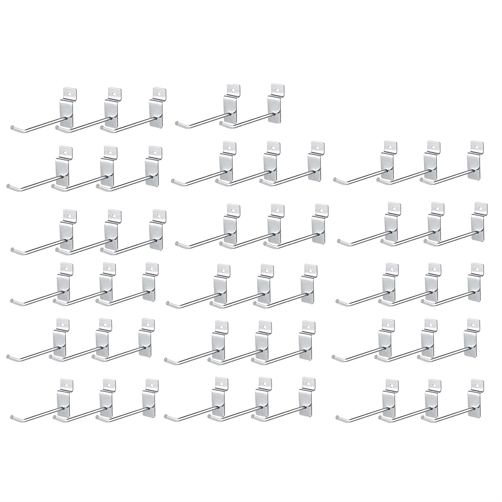 Wall panel hooks, 50 Pcs Slatwall Hooks Slatwall Accessories Slatwall Panel Hooks, Metal Slat Hanging Hooks Commercial Slatwall Peg for Garage Retail Display(10cm/3.94in)