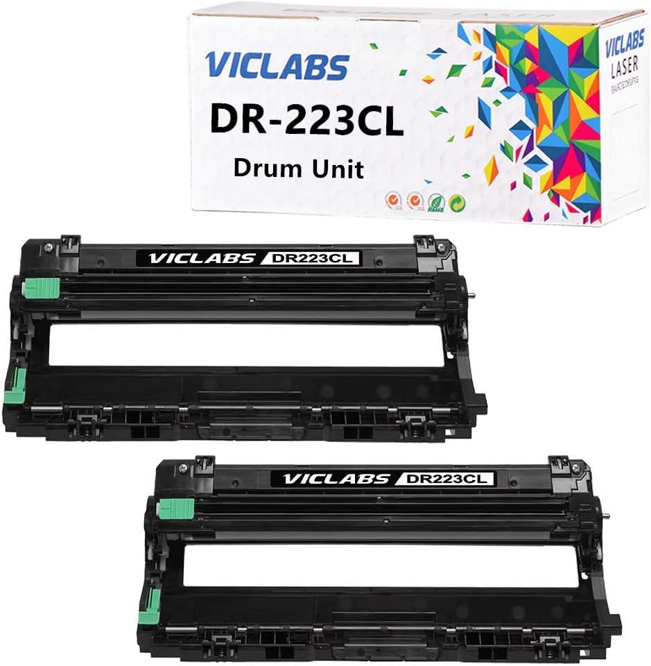 DR223CL Drum Unit Replacement for Brother DR-223CL DR227 Drum Unit for Brother MFC-L3770CDW HL-L3210CW HL-L3270CDW HL-L3290CDW MFC-L3710CW MFC-L3750CDW HL-L3230CDW HL-L3230CDN Printer(2-Pack)