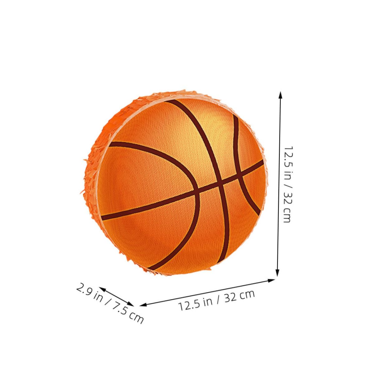 Gatuida Piñata de Baloncesto para Fiesta Infantil con Accesorios Completos Resistente Cartón y Papel Crepé Decoración Temática Deportiva para Cumpleaños y Divertidos