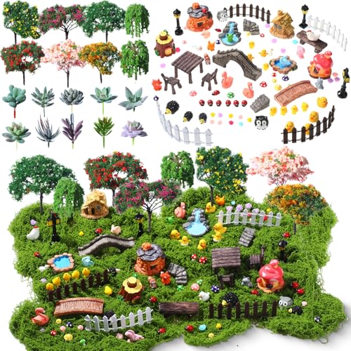 116 Pcs Fairy House Accessories Kit Miniature Garden Accessories ...