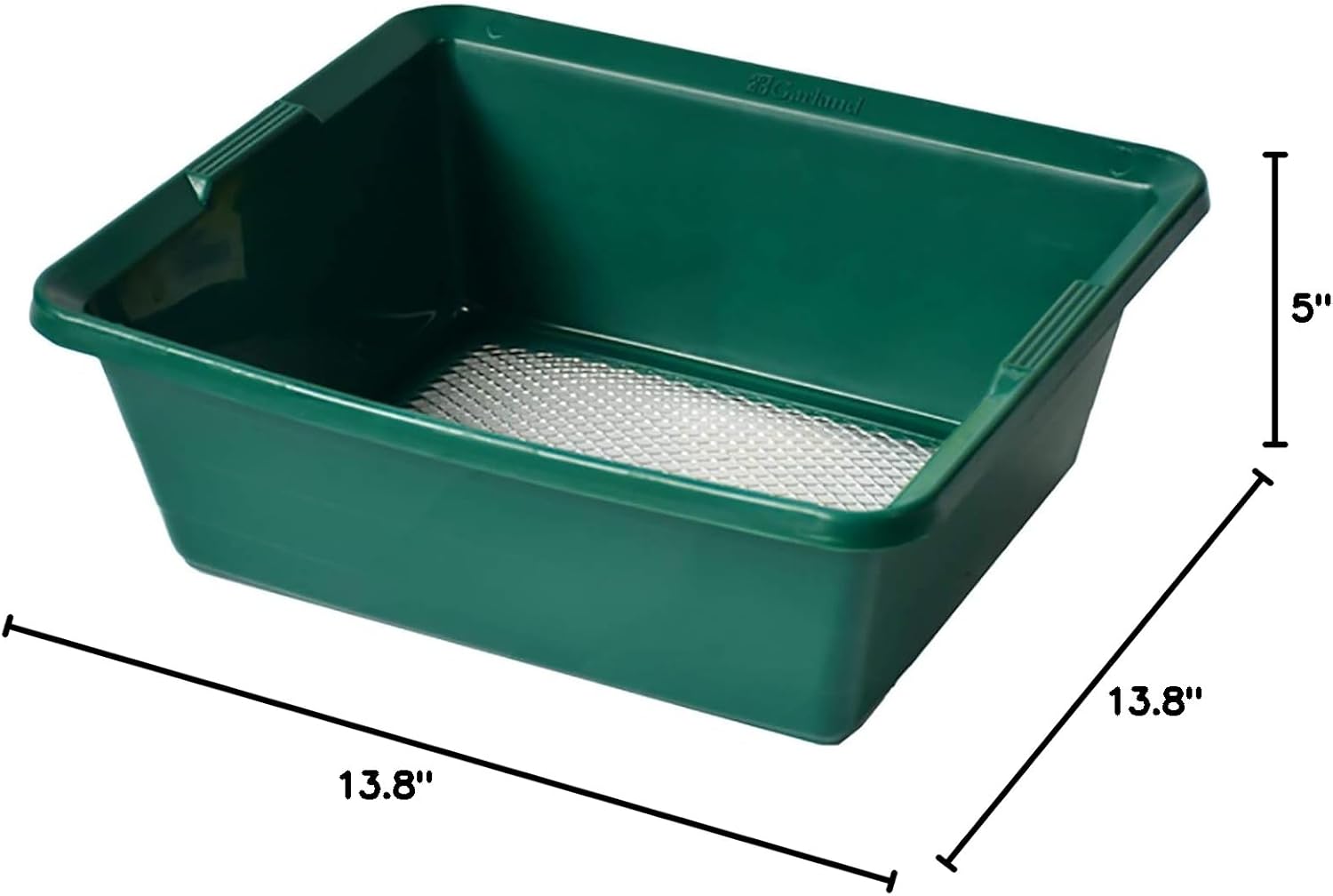 2-in-1 Garden Sieve & Soil Sifter – 13.8″ Square Mesh Sifter for Soil, Compost & Rocks | Dual-Function Garden Sifting Tool