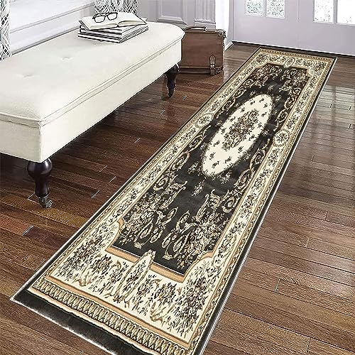 Alfombras de pasillo de microfibra geométrica suave alfombra rectangular extra larga 3