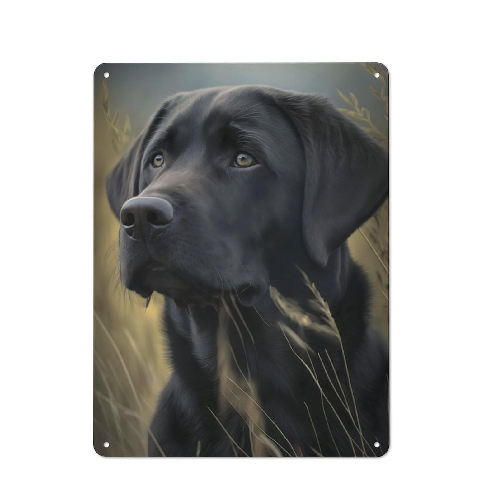 Labrador Retriever Dog Classic Metal Wall Decor 40x30cm, Metal Sign for Cafe, Pub, Workshop Or Home Bar, Small Accent for Blank Walls