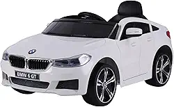 Zippy Toys, Carro Elétrico Infantil BMW GT Branco 12V com Controle Remoto