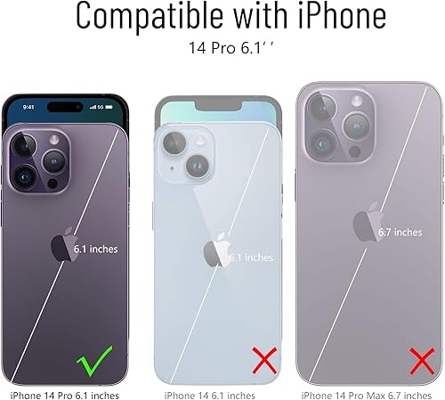 Miniatura 2 de Protector de pantalla para iPhone 14 y iPhone 13 de 6.1 pulgadas, iPhone 14, protector de pantalla para iPhone 13, paquete de 3 películas